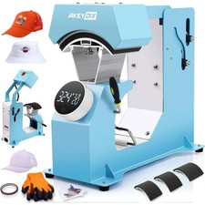 3-in-1 Auto Cap Heat Press Machine, Hat Heat Press with 3pcs Replaceable Heating