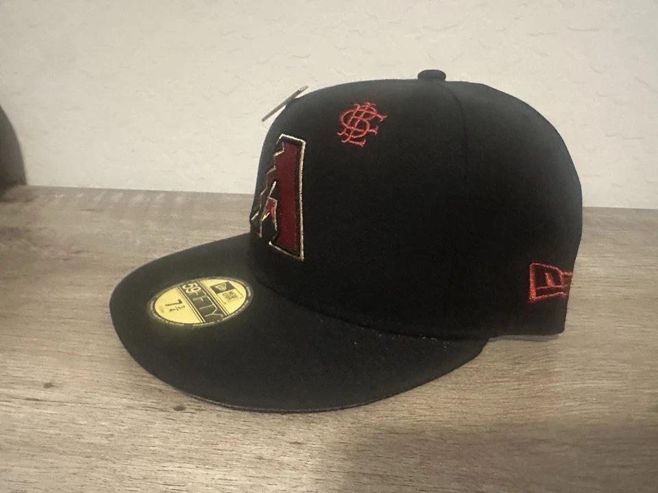 MLB Arizona Diamondbacks Big League Chew Fitted Hat w Patch and Pin 7 3/4 - Image 2 of 4