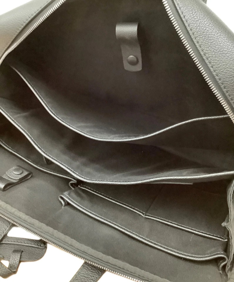 GIORGIO ARMANI портфель из черной кожи бизнес сумка мужчин б/у подлинный - Изображение 4 из 4