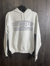 Vintage Champion Reverse Weave University Of Washington Hoodie Adult Small