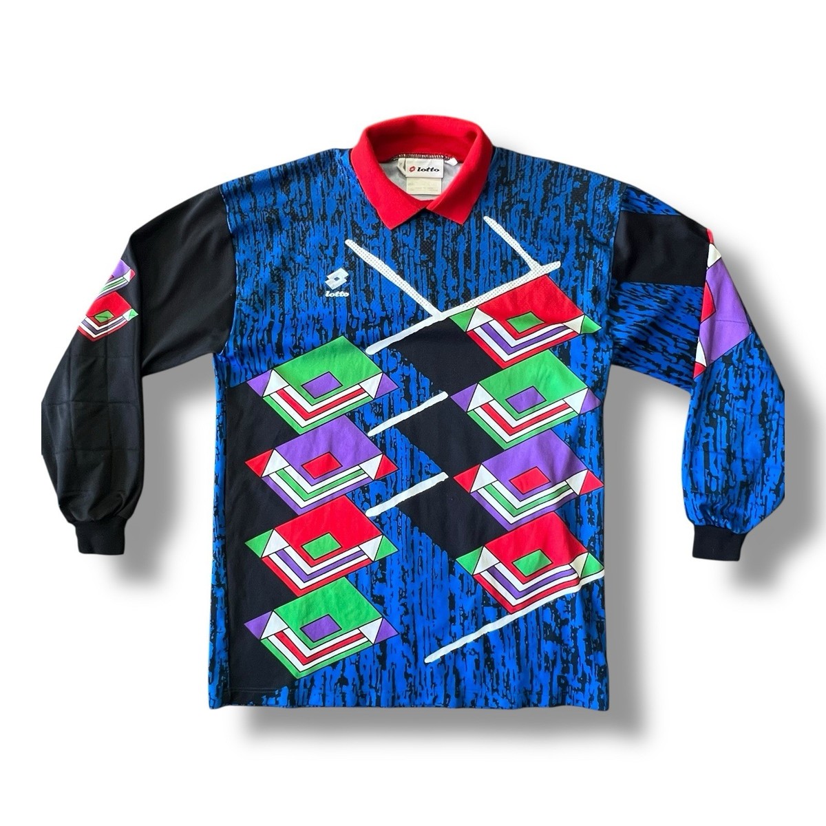 LOTTO GOALKEEPER SHIRT 1990s JERSEY VINTAGE SOCCER SIZE XL