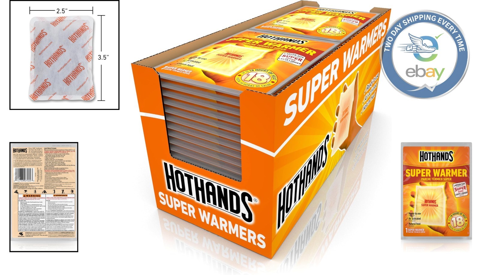 Convenient 40-Pack Body Warmers - Perfect for Tailgating & Camping Adventures