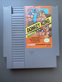 Donkey Kong Classics (Nintendo NES, 1988) Authentic Cartridge + Manual!!