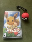 Pokemon Lets Go Evee Used Nintendo Switch Game Complete Tested W/ Pokeball Plus