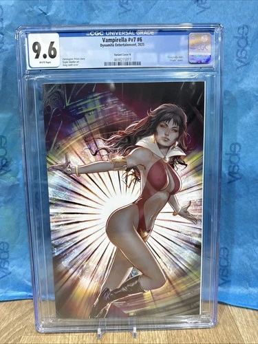 VAMPIRELLA #6 - GREG LAND VIRGIN VARIANT RATIO 1:20 Graded Comic Cgc 9.6
