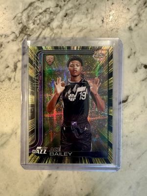#ad #ad 2025 26 Topps Chrome Ace Bailey Radiating Rookie Refractor RC SSP Case Hit READ $145.00