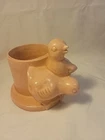 Vintage Pink Chichs Flower Planter by Haeger