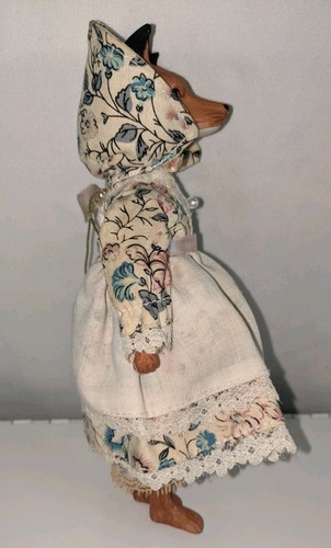 1983 Porcelain Collector Dolls House Of Global Art Fox In Dress Germany - Picture 4 of 15