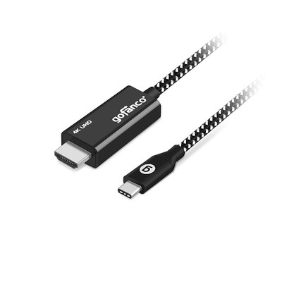 4K 60Hz USB Type C to HDMI 2.0 6.6ft Braided Adapter Cable   Home Office - Wo...