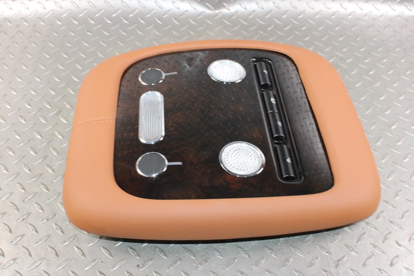 13-18 Flying Spur Black Brown Overhead Roof Center Console Map Dome Light OE WTY