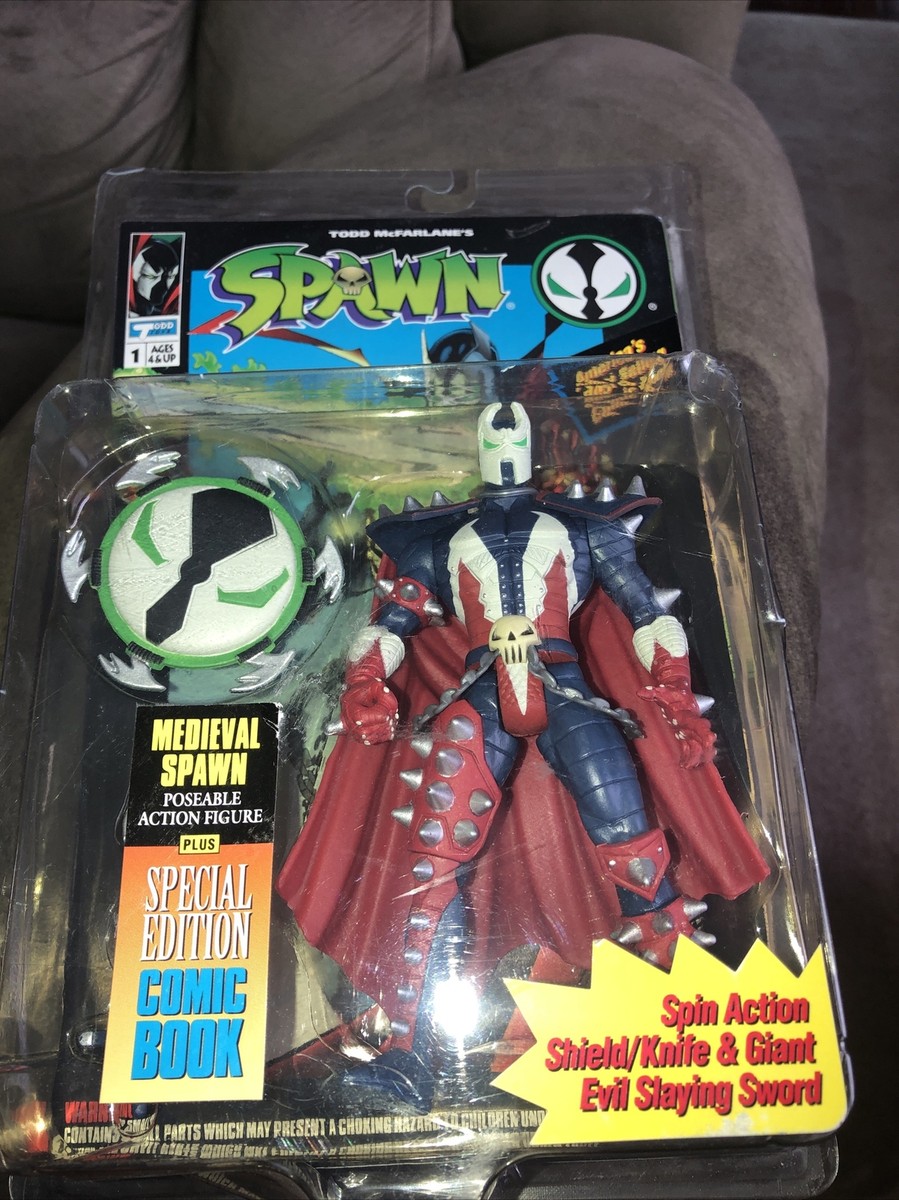 Medieval Spawn Series Original Action Figure w/Comic 1994 Todd McFarlane  Toys