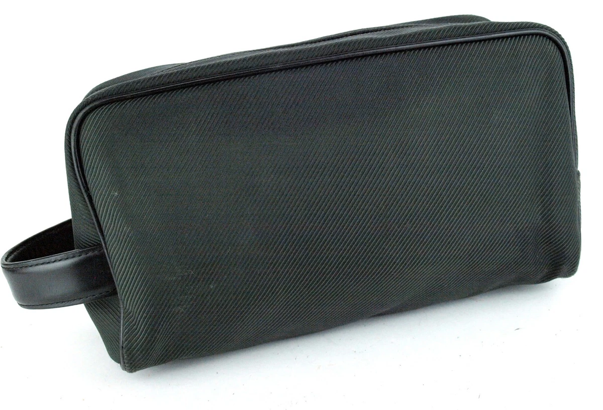 Auth Louis Vuitton Olive Green Nylon Clutch Bag Accessories