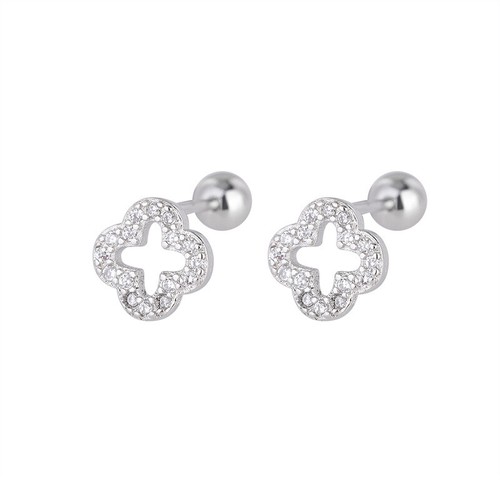 925 Sterling Silver Crystal Flower Stud Earrings Jewellery Women Girls Gift UK - Picture 18 of 28