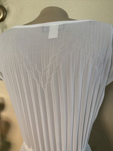 CASADEI Size 13/14 Vintage Pleated Dress Sleeveless Stretch Style 4303 - Picture 8 of 15