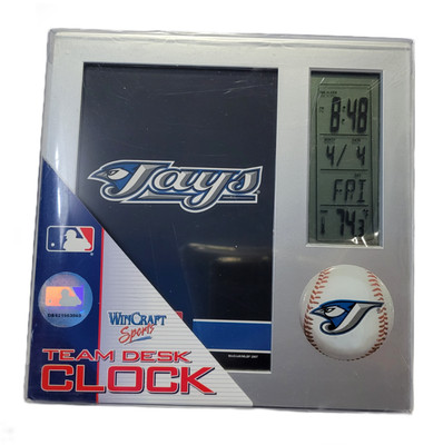 MLB Toronto Blue Jays Vintage Logo Team Desk Clock Brand New Baseball