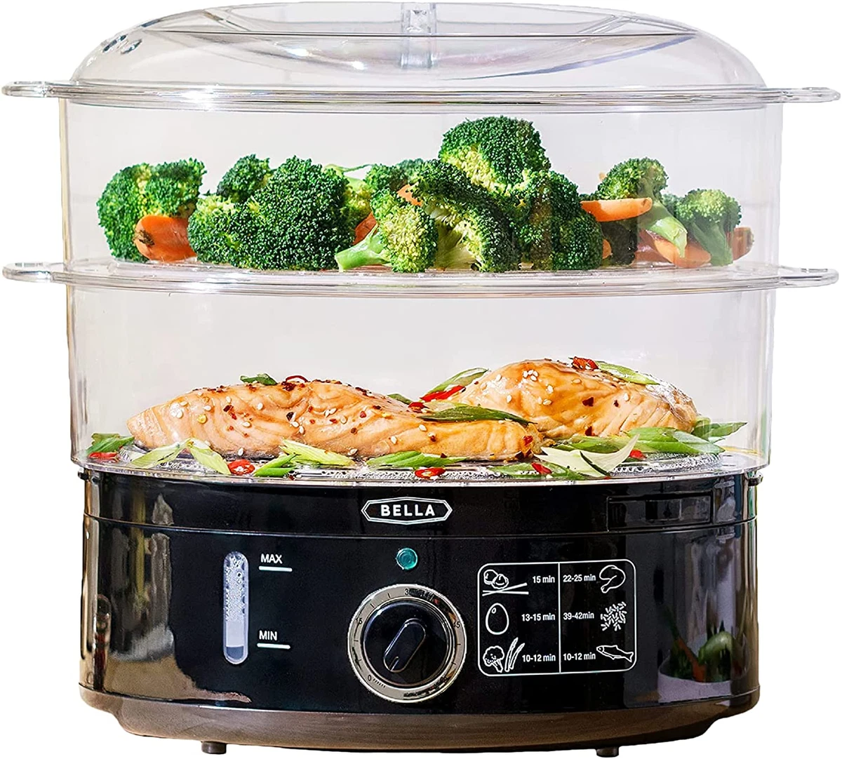 Food Steamer Cooker Electric Healthy Vegetable Steaming Pot Stackable  Baskets