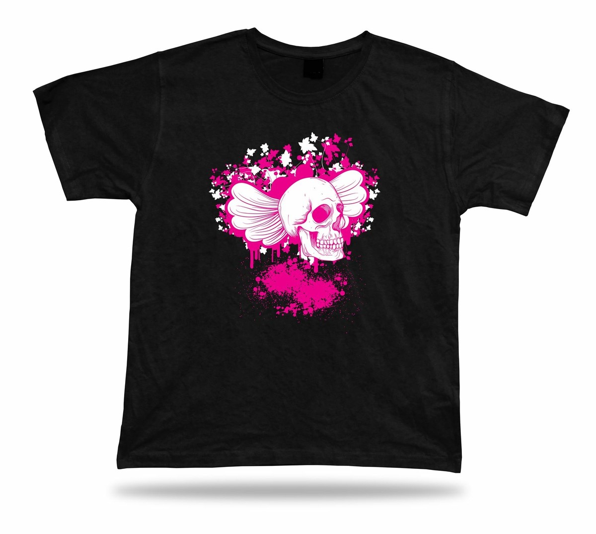 Girly Emo Punk Skeleton Skull design t shirt tee stylish