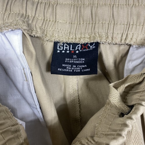 Pantalone jogger uomo Galaxy flex 4 vie tessuto elasticizzato coulisse taglia XL cachi nuovo con etichette - Foto 5 di 10