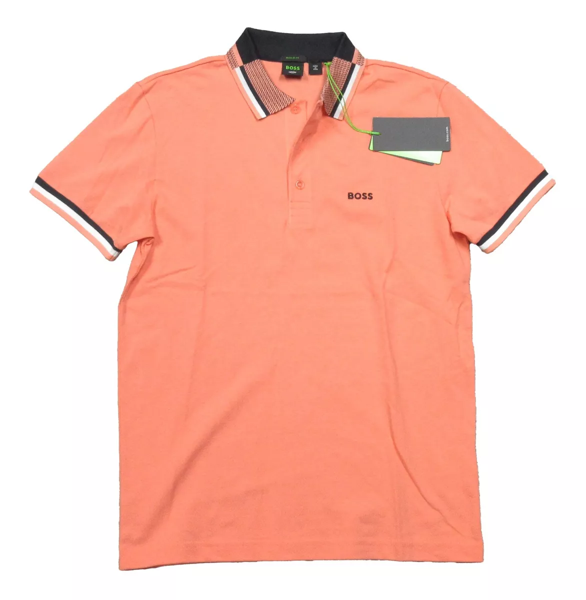 Hugo boss polo shirt orange cheap