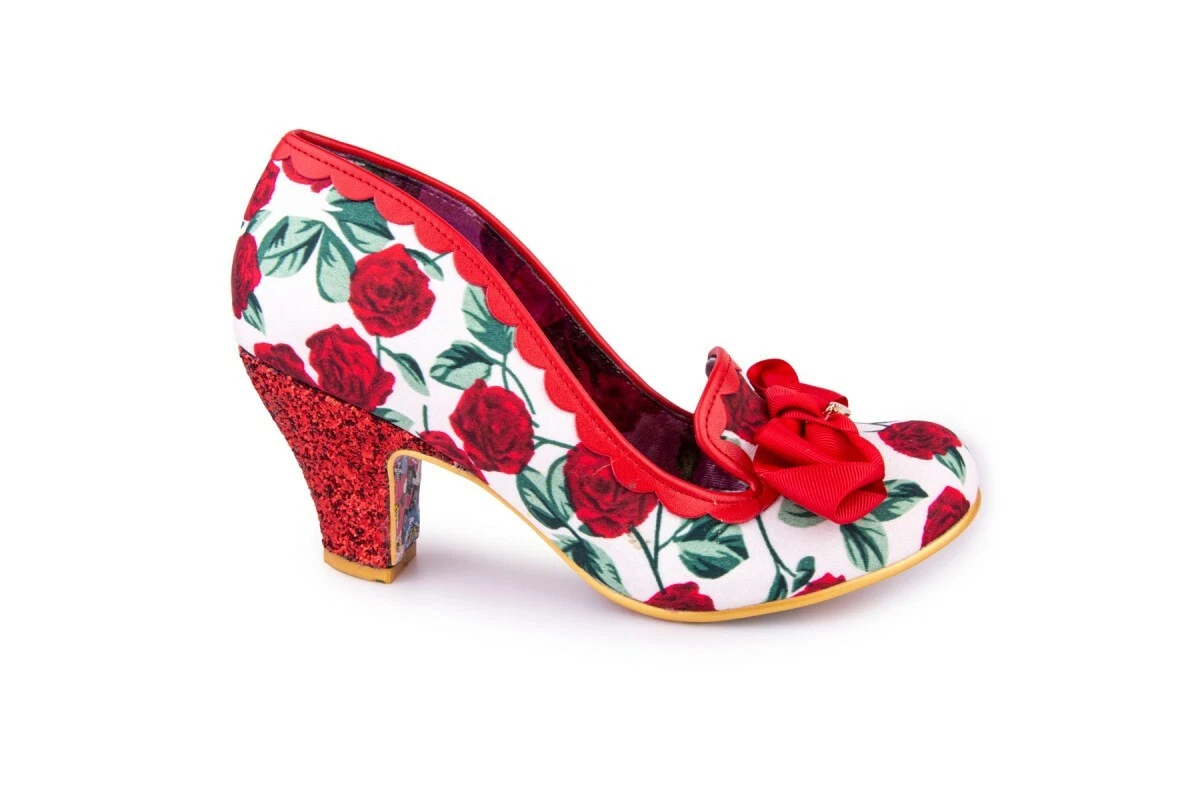 Irregular Choice Chunky Heel Round Toe Pump Bunny Vegan Red Plaid Pin up  Cherry Flowers Colored Sole Women's Shoes Bow Vanguard -  Norway