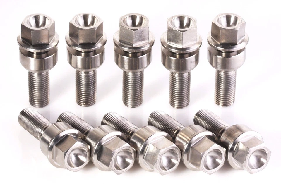 Tornillo de titanio Porsche 911 para espaciador de 5 mm grado aeroespacial titanio 10 piezas 34 mm Foto 2 de 2