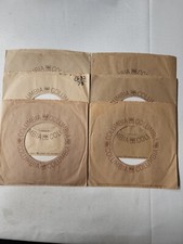 45 RPM 7" RECORD SLEEVES CO. SLEEVE 6 PACK SEE PHOTOS - Columbia SLV14 