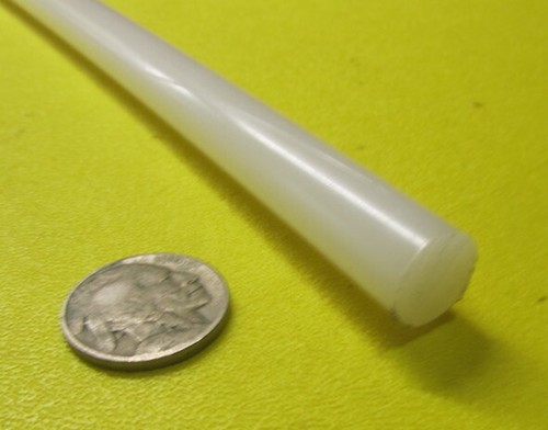 Hdpe Asta Tonda Bianca Diametro 1/2" x 60" Lunghezza, 2 Unità, 10 Ft - Foto 2 di 8