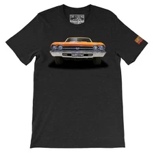1969 Chevy Chevelle SS 396 The Legend Classic Car Men's T-shirts Made in USA