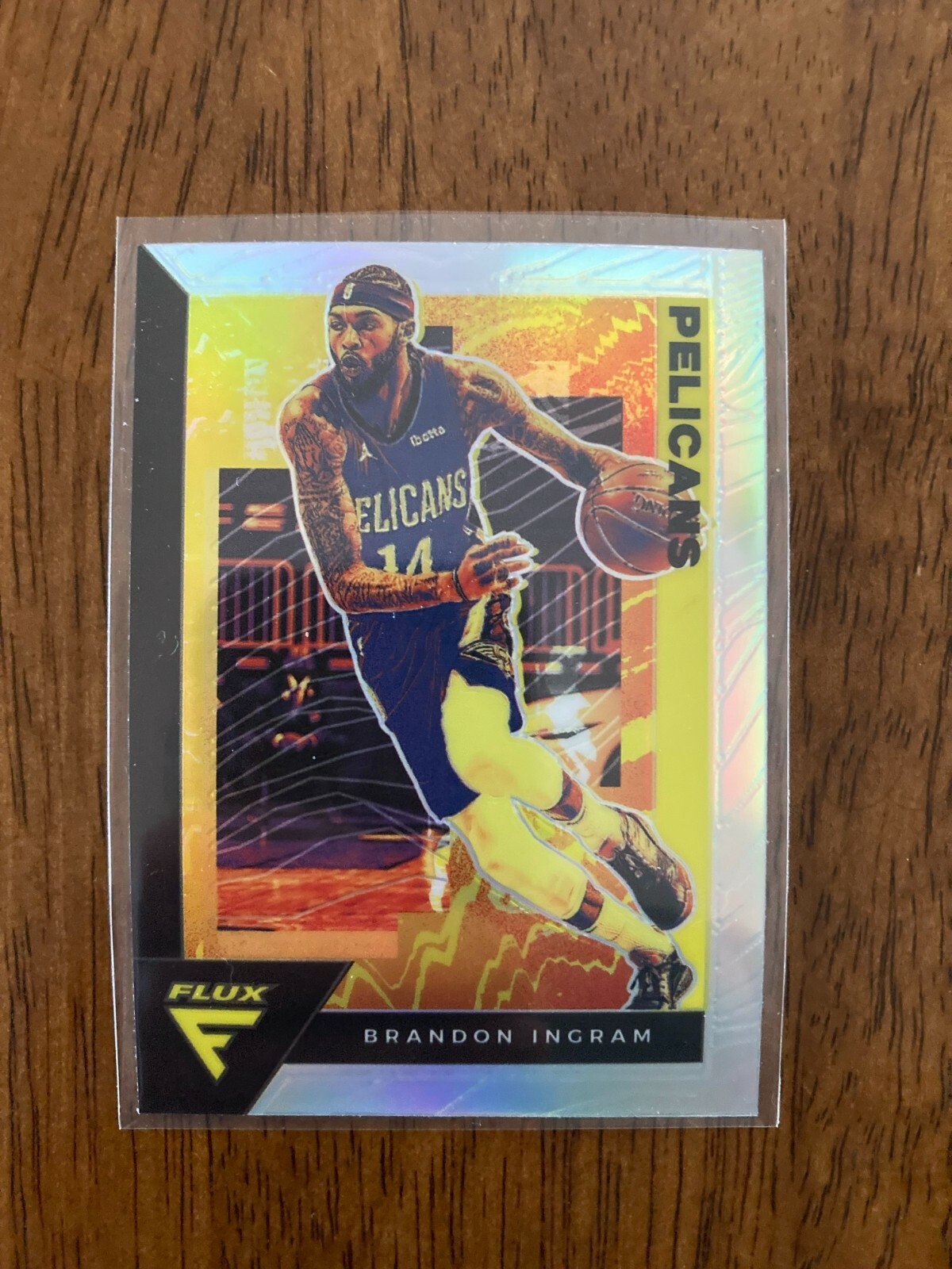 Brandon Ingram 2021 Flux Silver Prizm Card No. 110 New Orleans Pelicans