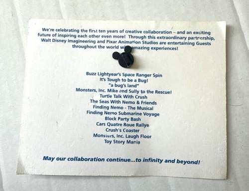 Walt Disney Imagineering & Pixar 2007 Mickey Sorcerer Pin - Picture 2 of 3