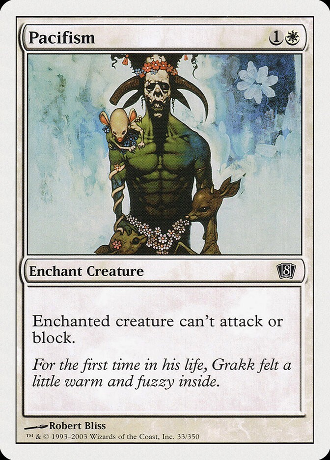 Pacifism NM/M 8th Edition White Enchant Creature English MTG Magic Regular 33