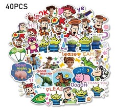 Toy Story Themed Lot of 40 Assorted Sticker Decals