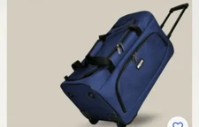 30inch Rolling Duffle, Wheeled Suitcase, Luggage, Black