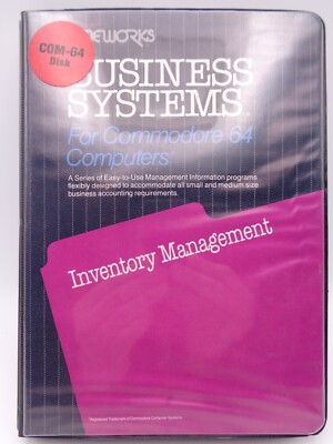 COMMODORE 64/128 -- INVENTORY MANAGEMENT (TIMEWORKS - DISK)