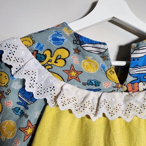 Vintage Mr Men Dress Handmade Girls Size 8-10 Years 1980s *Pilling Stain READ - Picture 6 of 16