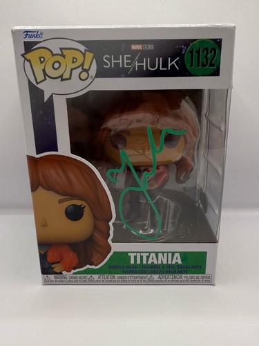 SHE HULK: Jameela Jamil Signed "TITANIA" 1132 Funko Pop AFTAL Authenticated - Picture 6 of 7
