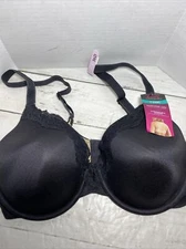 Maidenform T-Shirt Black Bra 36D #09404 Underwire