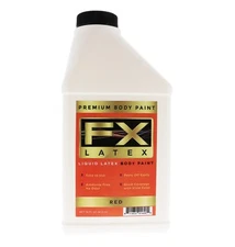 FX Latex - Red - 16 oz - Face and Body Paint, Ideal for Halloween, Cosplay