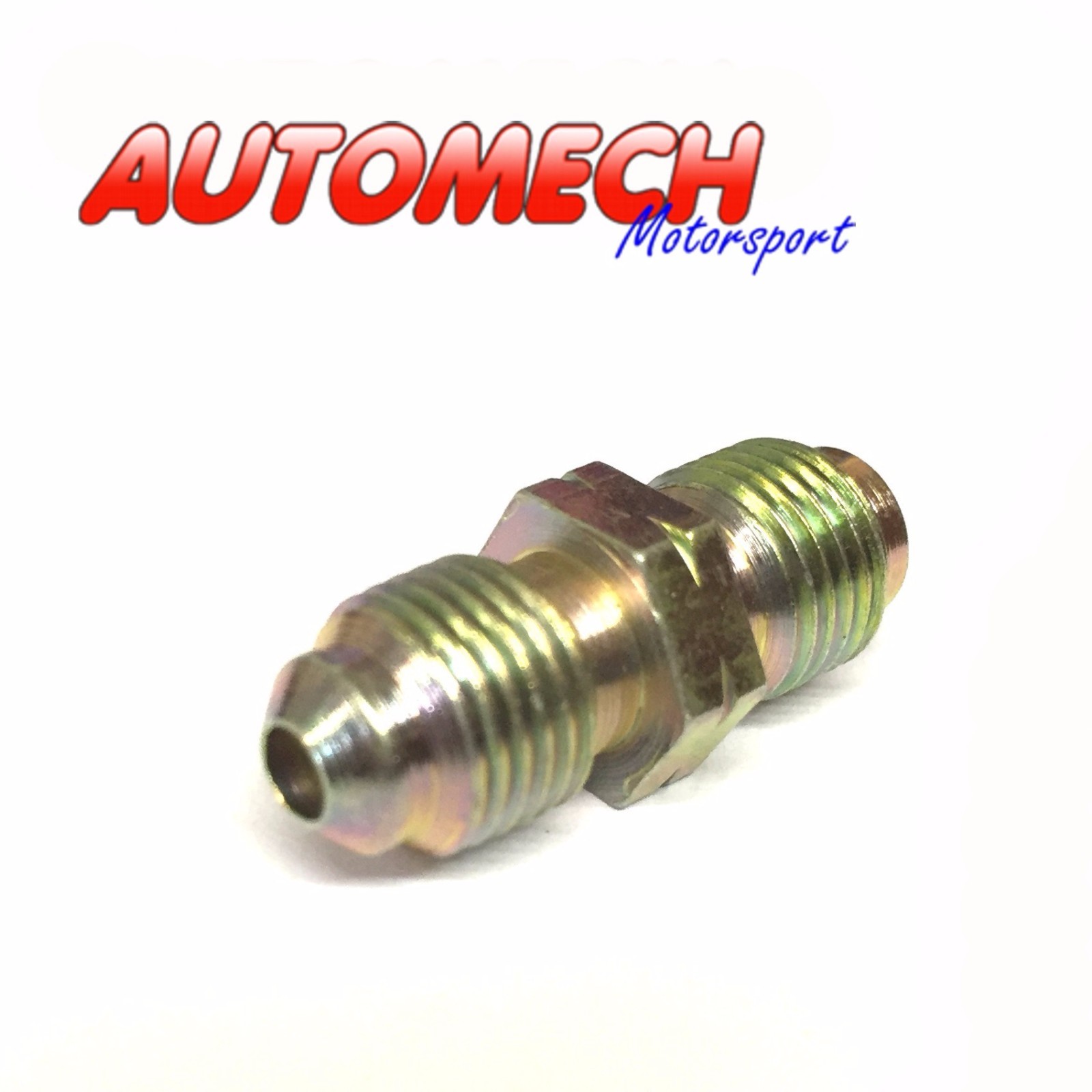 Automech Brake Pipe Joiner M10x1 for 3/16" Pipe Pack of 5, Plated