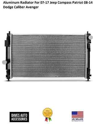Engine Cooling Aluminum Radiator Assembly Fits 07-17 Compass /08-14 Caliber