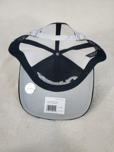 MLB CHICAGO WHITE SOX '47 SCRIPT TRUCKER MALLA SNAPBACK SOMBRERO PARA HOMBRE NEGRO BLANCO NUEVO - Imagen 8 de 8