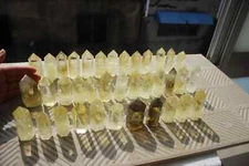 37pcs 2650g 57mm-77cm Natural smoke citrine Quartz Crystal tower