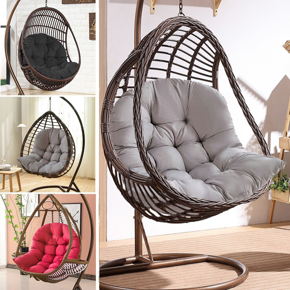 Hanging Egg Chair Cushion Sofa Swing Chair Seat Pillow Pad Covers Outdoor  Patio