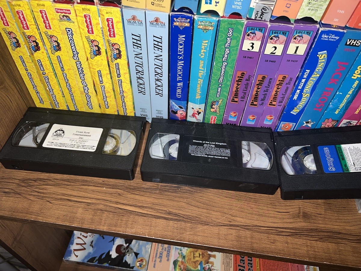 VARIOUS KIDS VHS 119 lot Black Diamond Disney Movies, Blues
