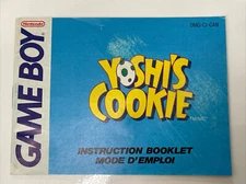 Yoshi's Cookie - Instruction Booklet - Nintendo Gameboy video game MANUAL ONLY