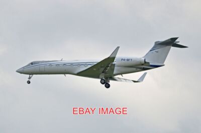 FOTO FLUGZEUG GULFSTREAM G550 'P4-BFY' C/N 5418 GEBAUT 2013 BETRIEBEN VON BESTF