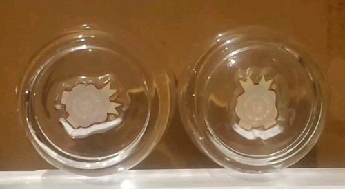 JIM BEAM Kentucky Straight Bourbon Whiskey Glass w/ Logo in Base (SET OF 2) - Picture 4 of 7