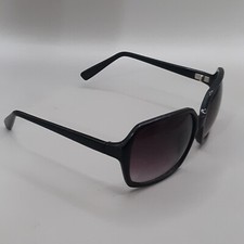 Nicole Miller Sunglasses NMS 16 COL 10 Black Square Cat Eye with Pink Tint