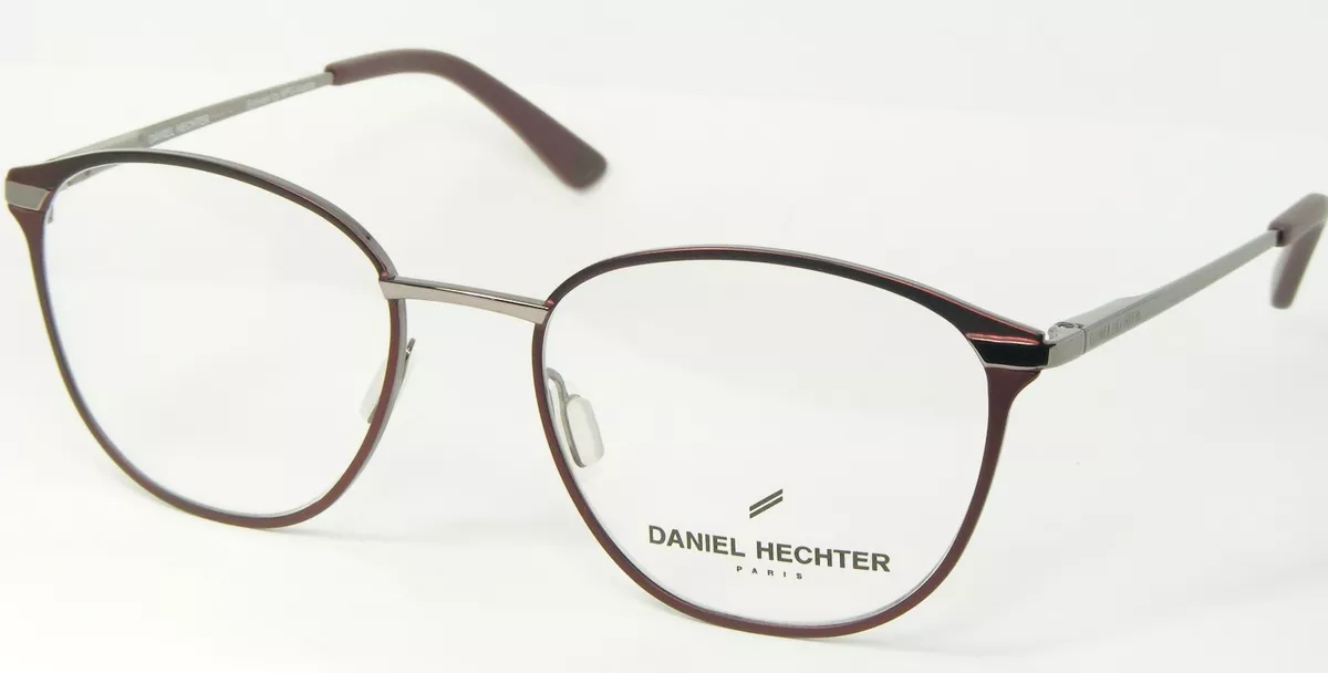 Daniel Hechter Parigi DHM160 4 Rosso Bordeaux Scuro Argento Montatura Occhiali