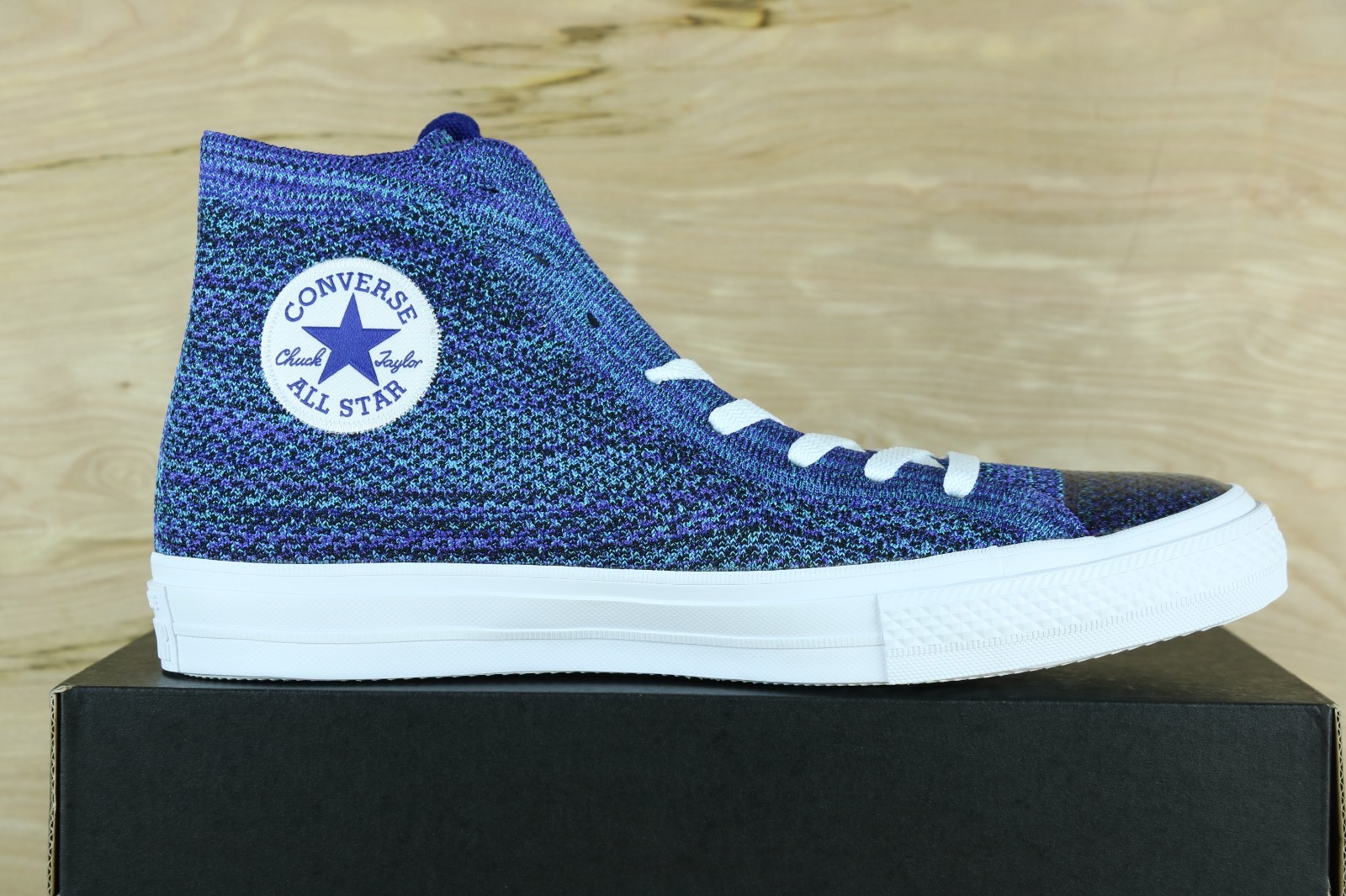 converse flyknit blue